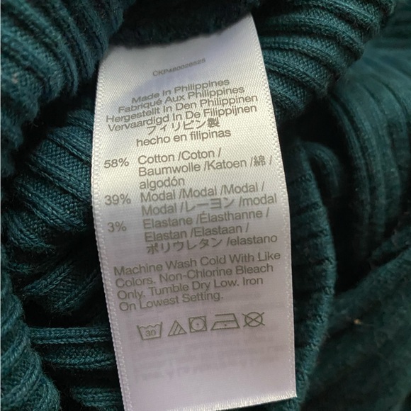 Madewell off shoulder long sleeve top in Mineral Blue, size XS - Picture 5 of 5